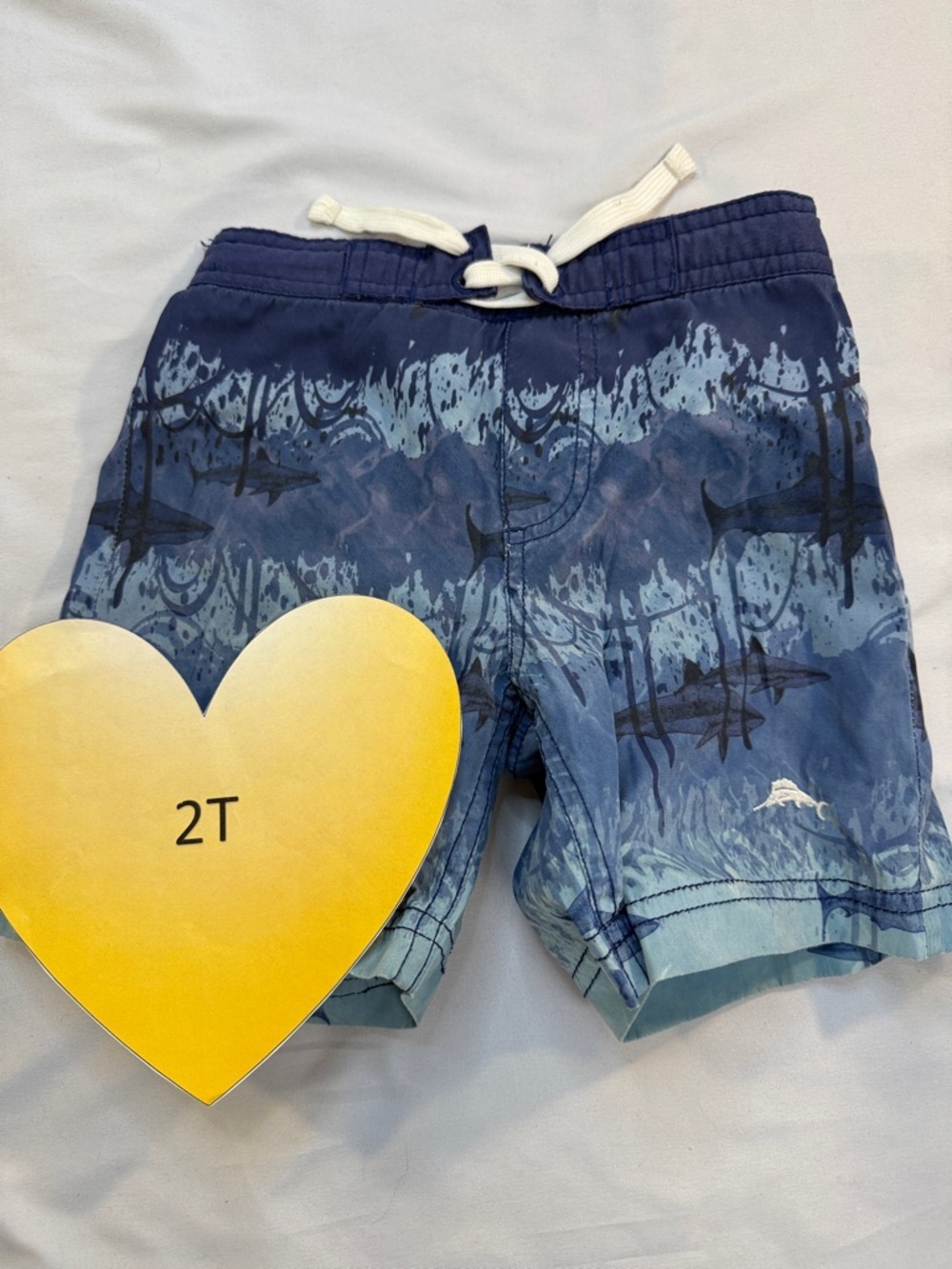Tommy Bahama - Shark Patterned Blue Swim Shorts